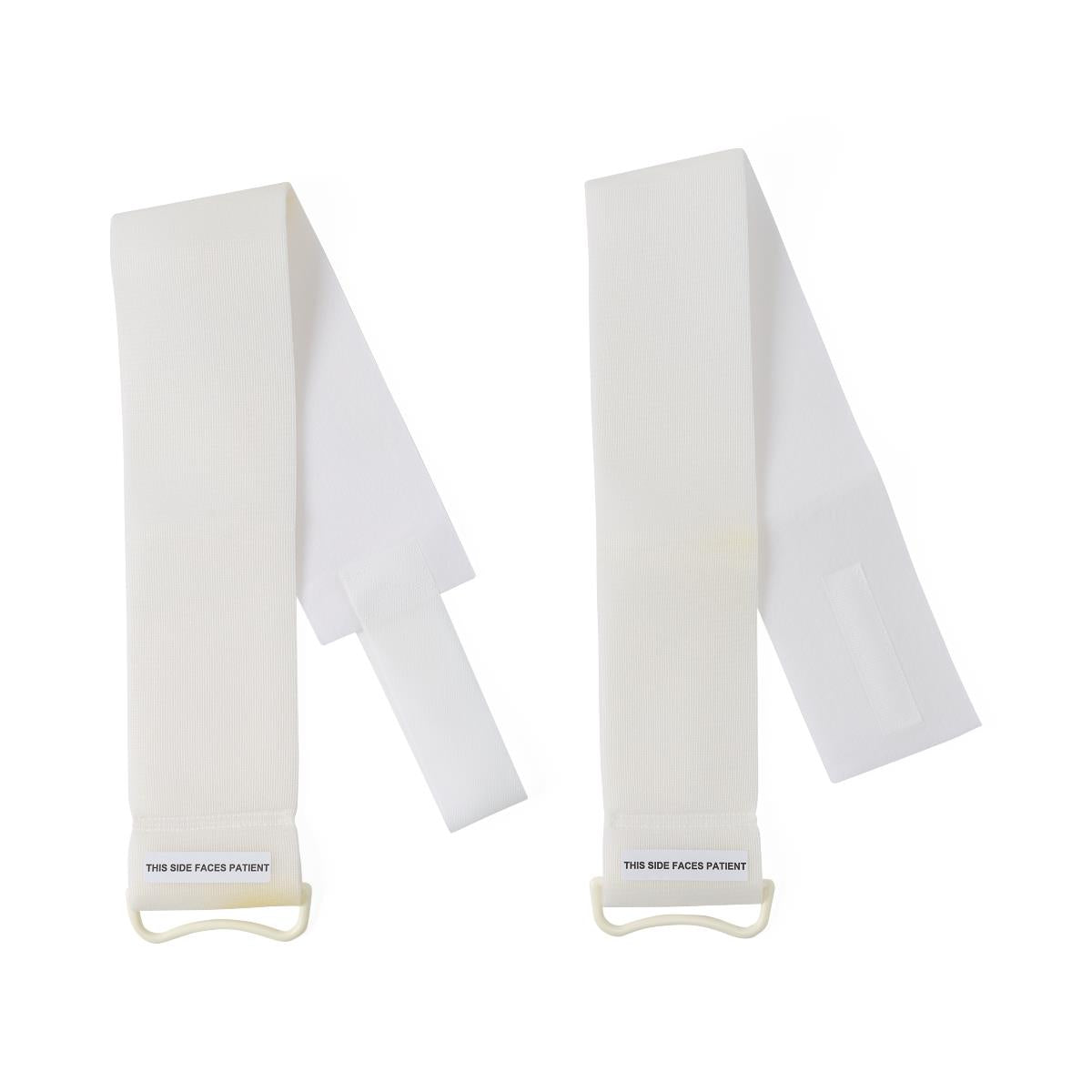 Medline Disposable Soft Foam Knee / Body Straps Pair - Hook & Loop w/Plastic Ring - 4 Medline Disposable Soft Foam Knee / Body Straps Pair - Hook & Loop w/Plastic Ring - 4